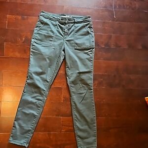 High rise skinny Button front Jeans